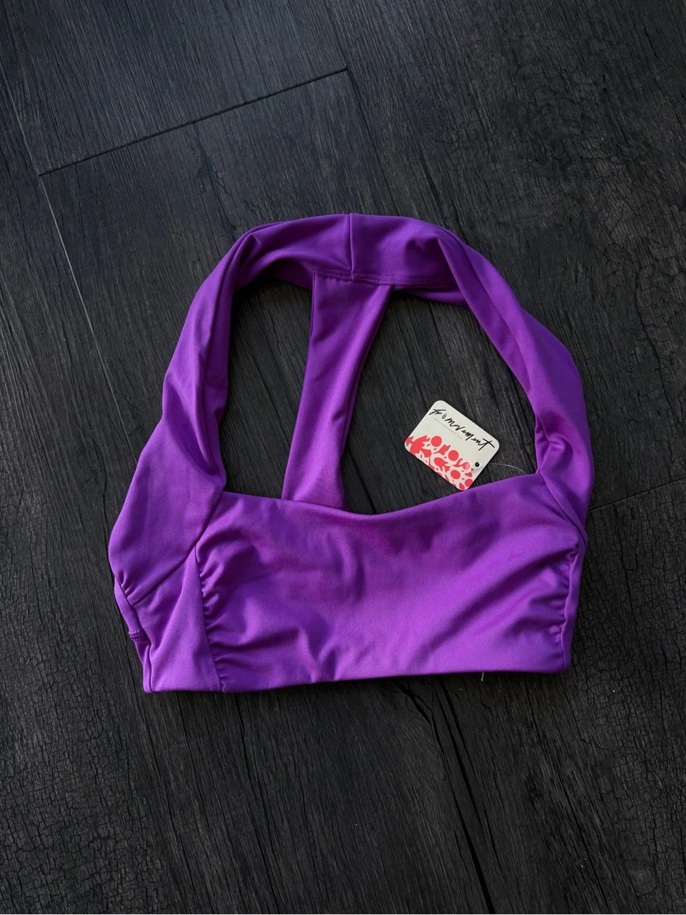 Don’t let go sports bra free people movement bra purple violet